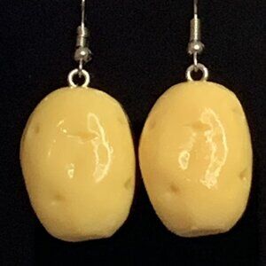 Potato Earring, Funny Food Earrings, Silly Earrings, Novelty Earrings, Spud